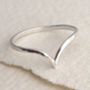 Hammered Wishbone Ring, thumbnail 2 of 5