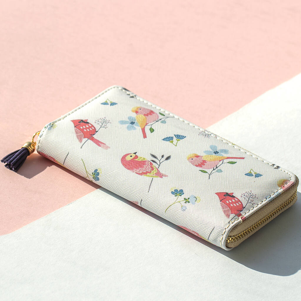 Bird Print Purse Wallet By Studio Hop
