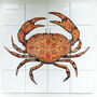 Crab Tile Mural Handprinted Ceramic Tile Set, thumbnail 6 of 12