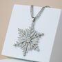 Sparkly Snowflake Pendant Necklace, thumbnail 1 of 5