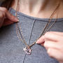 Vegas Initial Multi Chain Necklace, thumbnail 1 of 5