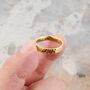 Gold Engraved 6 Mm Hammered Band Ring, thumbnail 1 of 11