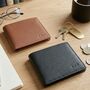 Personalised Pebble Grain Leather Wallet Father's Day Gift For Him, thumbnail 1 of 9