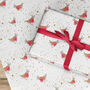 Robins Close By Gift Wrapping Paper Roll Or Folded, thumbnail 2 of 3