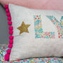 Personalised Name And Glitter Stars Cushion, thumbnail 4 of 7