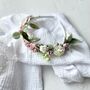 Dusty Pink And White Full Flower Headband, thumbnail 2 of 5