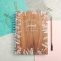 Personalised Happiness Walnut Journal Notebook, thumbnail 2 of 7