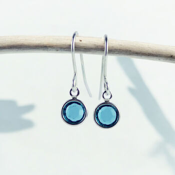 Swarovski Crystal Birthstone Earrings, 7 of 11