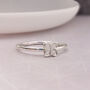 Silver Four Leaf Clover Ring, thumbnail 2 of 5