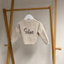 Personalised Taupe Knitted Cardigan, thumbnail 10 of 11