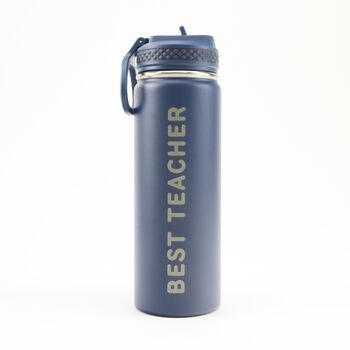 Personalised Stainless Steel 600ml Water Bottle, 4 of 6