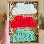 Merry Christmas Candle And Christmas Decoration, thumbnail 1 of 7