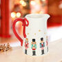 Christmas Nutcracker Flower Vase Festive Pitcher, thumbnail 4 of 4