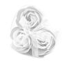 Set Of Three Soap Flower Heart Box White, thumbnail 2 of 4