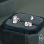 Retro Game Console Stud Earrings In Sterling Silver, thumbnail 3 of 12