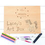 Personalised Unicorn Child's Art Box With Art Book, thumbnail 1 of 9