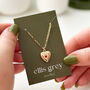 Birthstone Heart Locket 18k Gold Plated Necklace, thumbnail 3 of 12