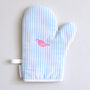 Birds And Stripes Oven Mitt, thumbnail 2 of 11