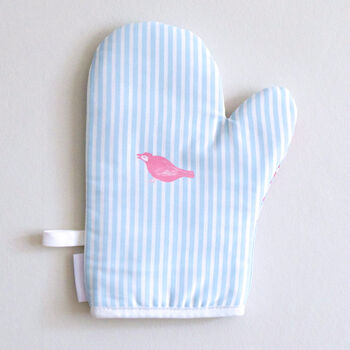 Birds And Stripes Oven Mitt, 2 of 11