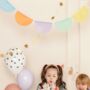 Colourful Tissue Paper Party Garland, thumbnail 3 of 4