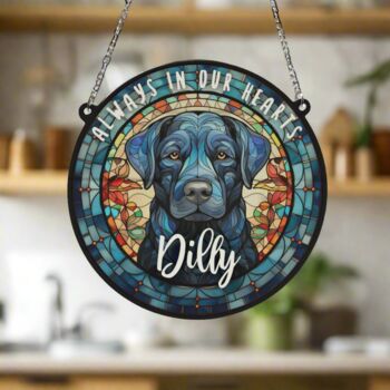 Labrador Black Memorial Suncatcher, 4 of 6