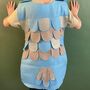 Grey Blue Little Fish Costume For Children And Adults, thumbnail 2 of 10