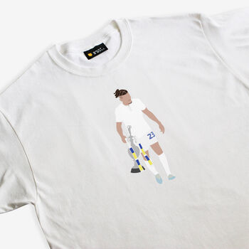 Kalvin Phillips With Trophy Leeds T Shirt, 4 of 4
