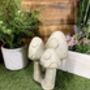 Stone Mushrooms Set Of Three On A Base, thumbnail 3 of 6