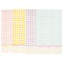 Pastel Gingham Party Napkins X 24, thumbnail 1 of 5