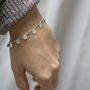 Sterling Silver Diamond Disc Bracelet, thumbnail 2 of 10