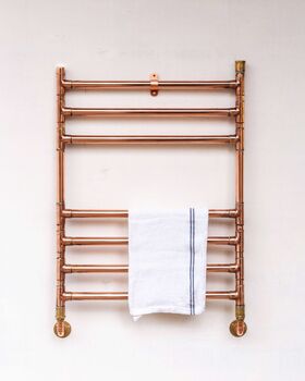 Copper Towel Radiator – Wall Mounted, 2 of 2