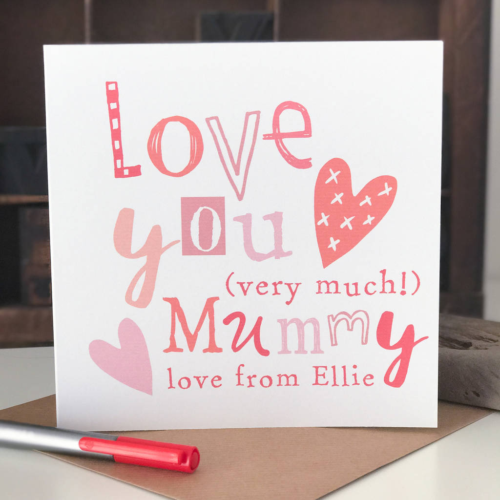 Personalised Card For Mummy By Bird&Bloom | notonthehighstreet.com