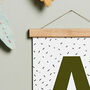 Personalised Initial Nursery Print Various Colours, thumbnail 4 of 5