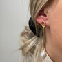 Pretzel Pearl Knot Earrings In 14k Gold Vermeil Plated, thumbnail 4 of 9