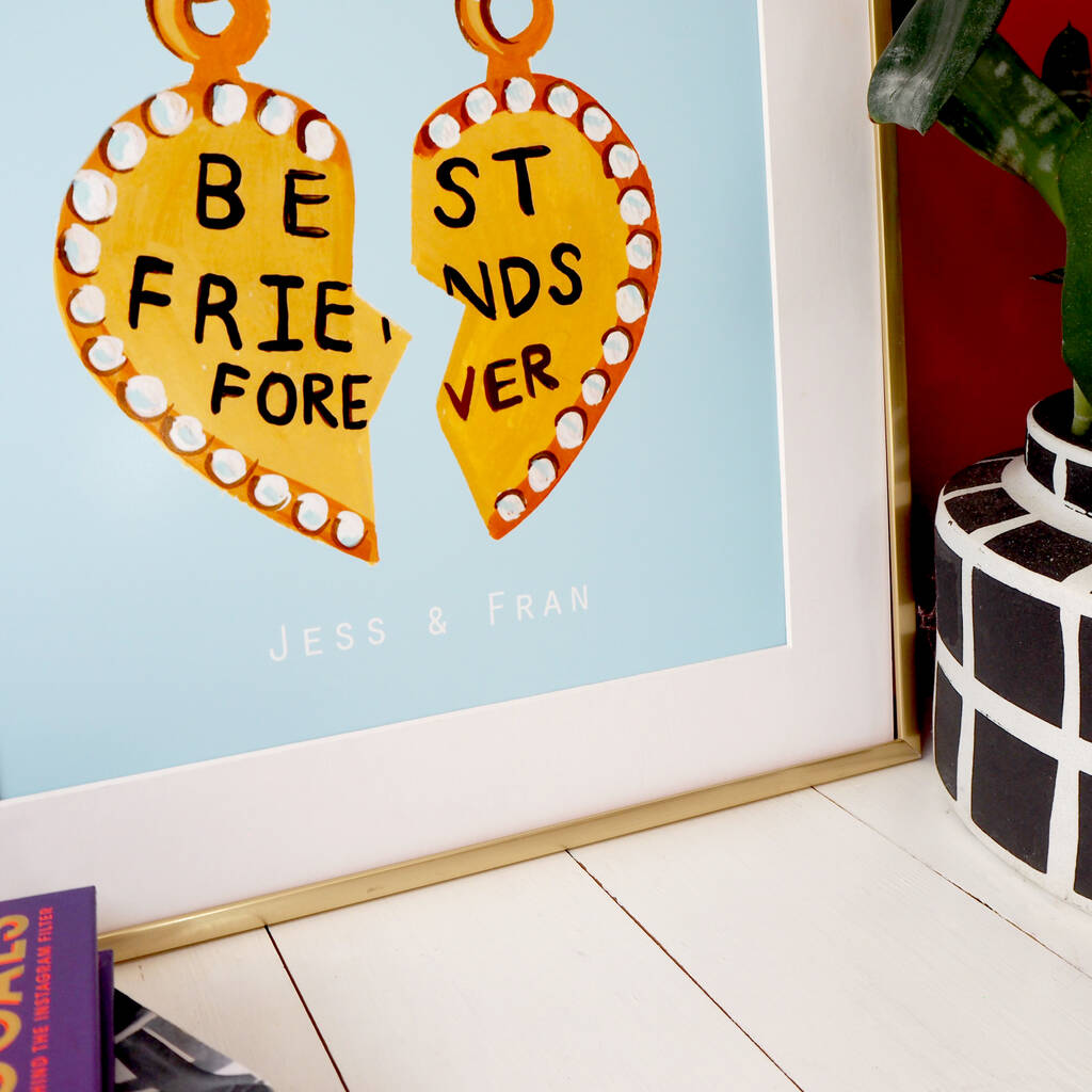 Best Friends Personalised Print By Eleanor Bowmer