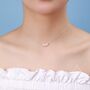 Genuine Pearl Trio Choker Necklace In Sterling Silver, thumbnail 2 of 9