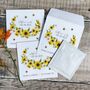 10 Wildflower Seed Packet Favours Sunflowers, thumbnail 5 of 6