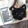 Personalised Crocheted Cat Head Bag Charm Keyring, thumbnail 8 of 11