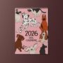 2026 Dog Lover Calendar Pink, thumbnail 2 of 5