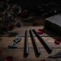 Halloween Bleeding Black Dinner Candles Set Of Four, thumbnail 4 of 10