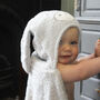 Personalised Hooded Baby Bath Towel Donkey, thumbnail 2 of 9