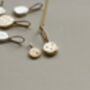 Handmade 9ct Gold Initial Pebble Necklace, thumbnail 1 of 6