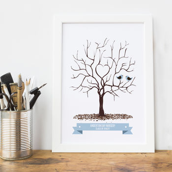 Personalised End Of Year Teacher Gift Fingerprint Tree, 2 of 3