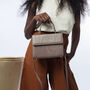 Nude Nappa Leather Crossbody Handbag With Strap, thumbnail 1 of 5