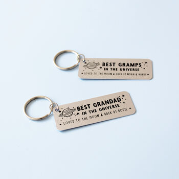 Best Grandad In The Universe Personalised Keyring, 6 of 7