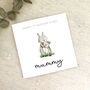 Personalised 1st Mother's Day Bunny Card, thumbnail 1 of 2