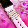 Personalised Hand Stamped Watch Band Tag Charm, thumbnail 1 of 11