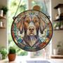 German Shorthaired Pointer Stained Glass Effect Suncatcher, thumbnail 5 of 5