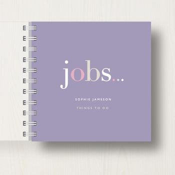 Personalised 'Jobs' To Do Small Notebook, 7 of 10