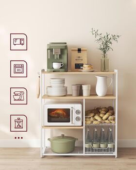 Baker’s Rack Industrial Style Kitchen Island Shelves, 3 of 12